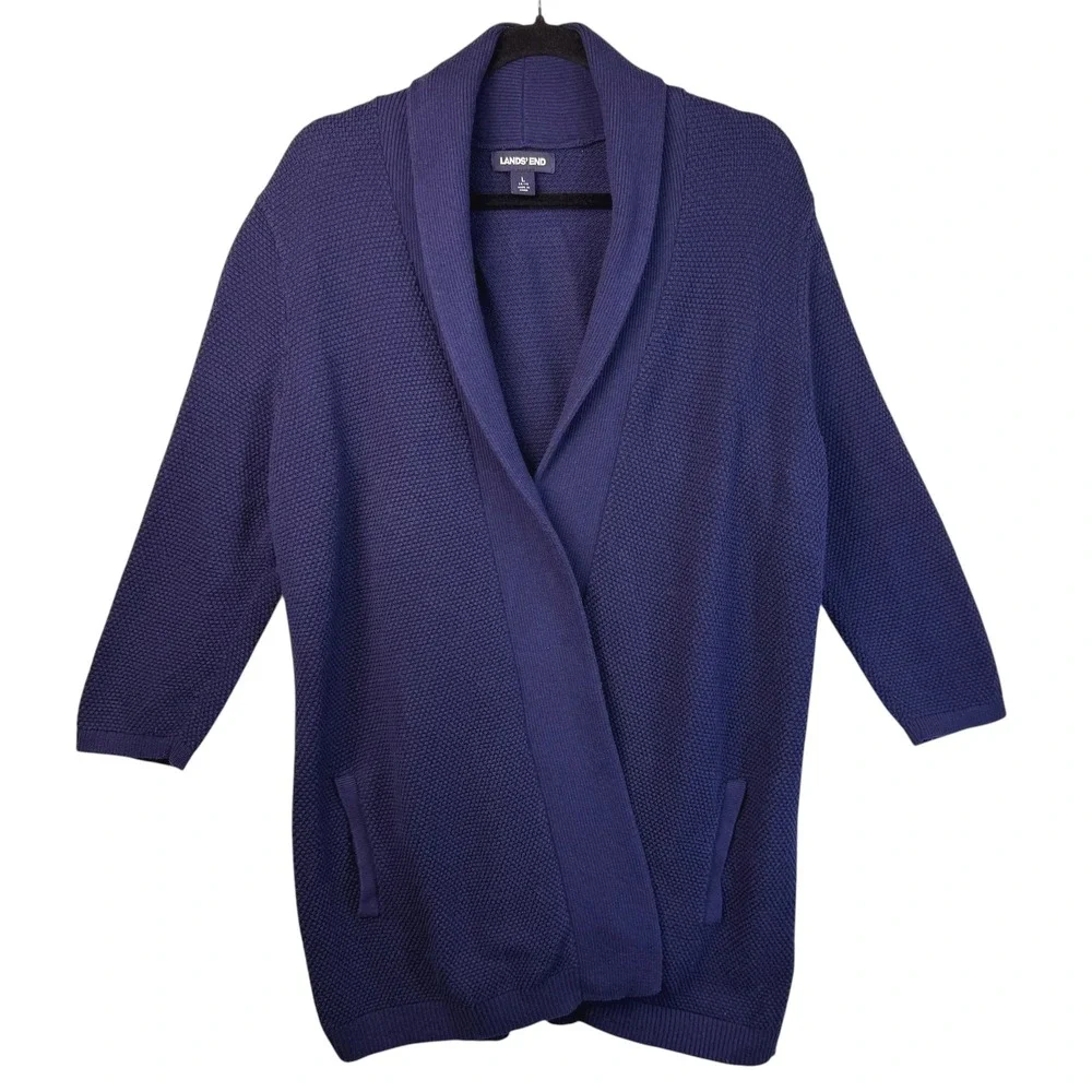 Lands End navy blue